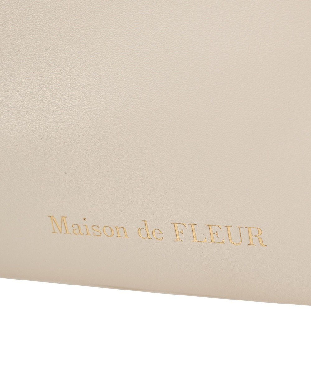 Maison de FLEUR フロントリボン3ルームトートバッグ 