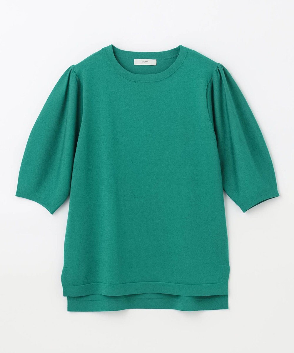 ANY 【洗濯機可】パフスリーブニットプルオーバー 