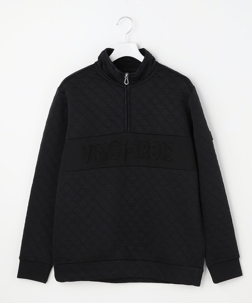 23区GOLF 【MEN】ウェーブキルトジャガードプルオーバー 