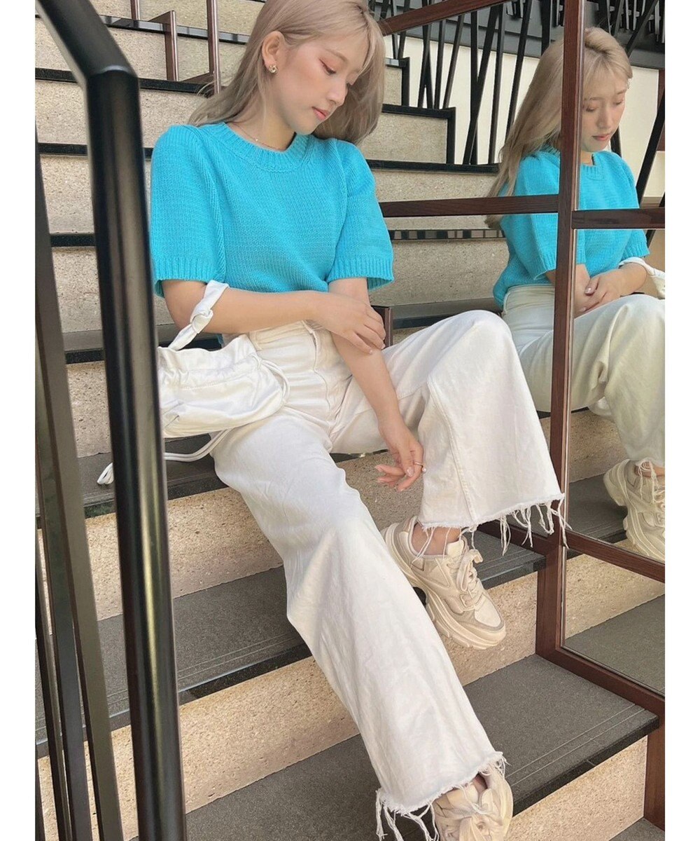 Green Parks ローゲージニットＴシャツ 