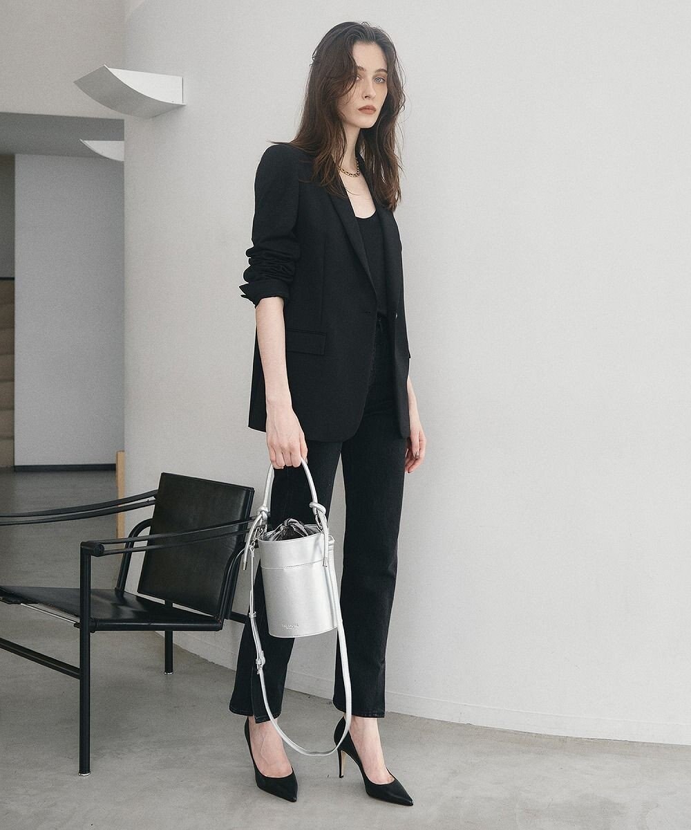 TOPKAPI 【TREASURE TOPKAPI】フェイクレザー バケツ 巾着 ショルダー バッグ 