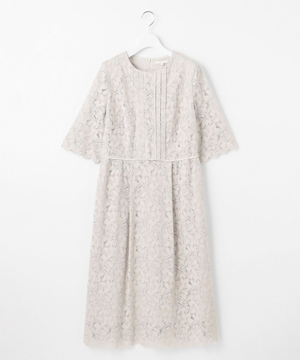 自由区 L 【洗える】フルールコードレース ワンピース 