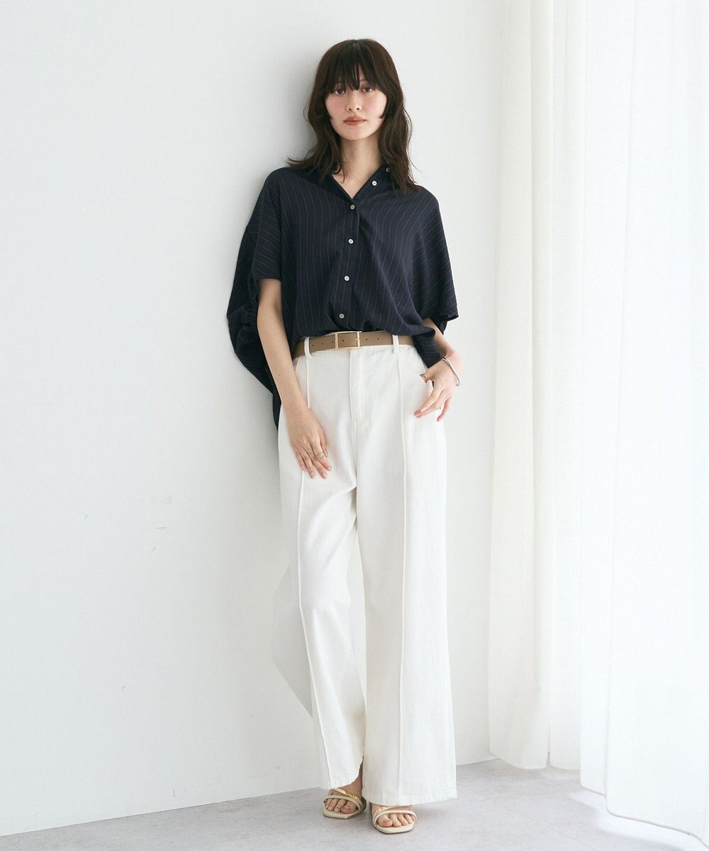 YECCA VECCA 【セットアップ可能】ストライプ柄シャツ 