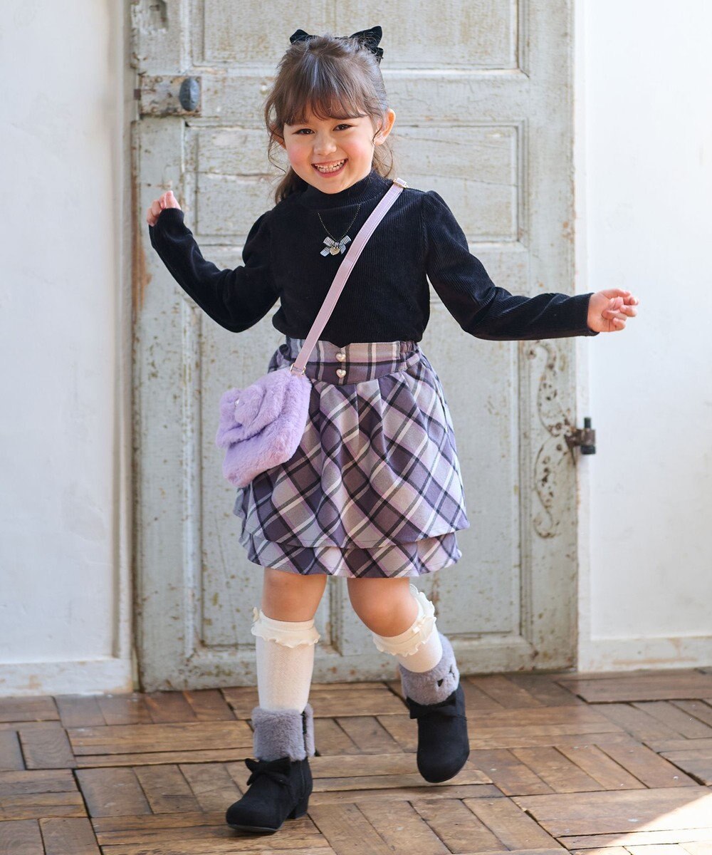 ANY KIDS ハイネック長袖カットソー 