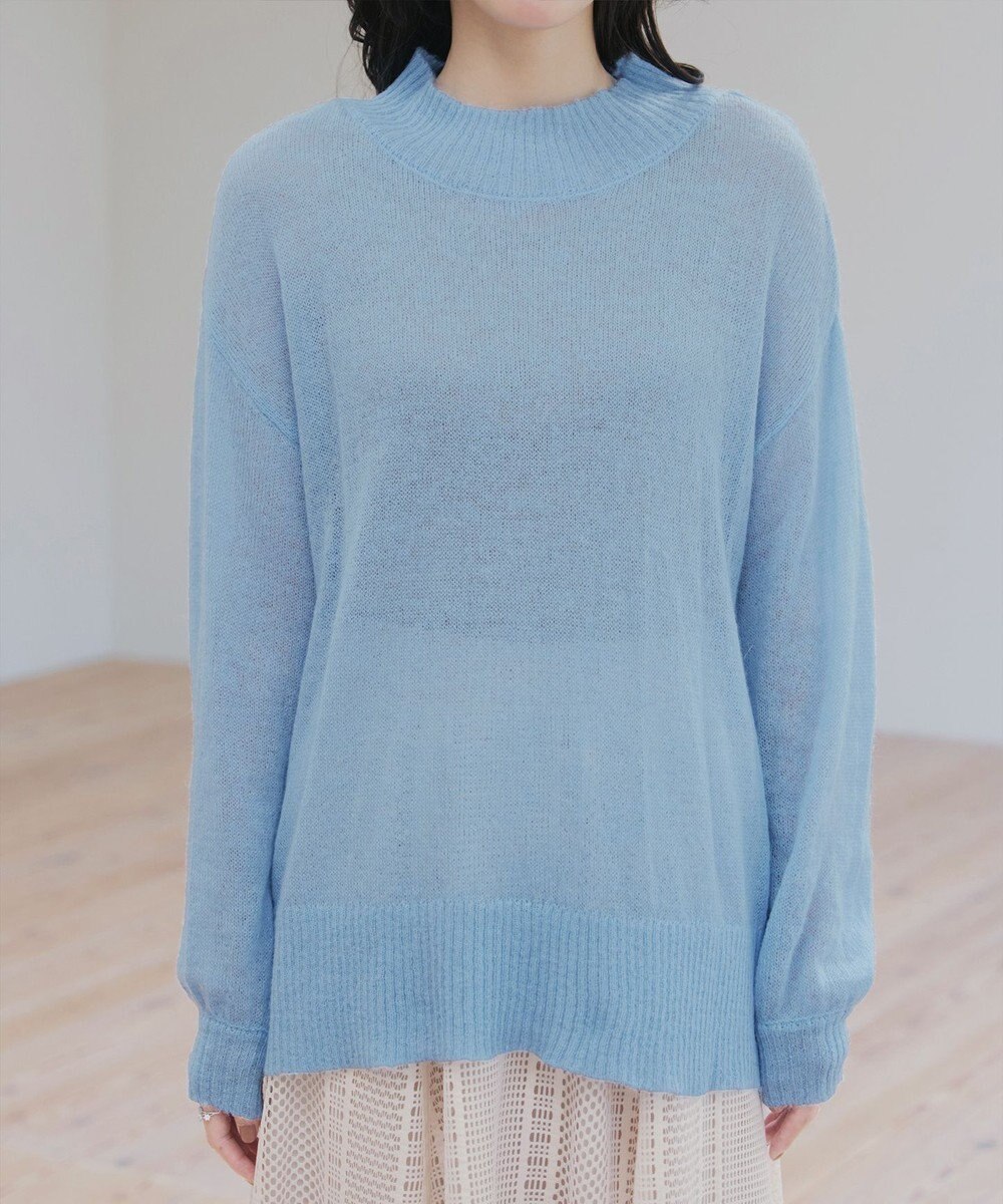 Tiaclasse 【洗える】シアープルオーバーニット 