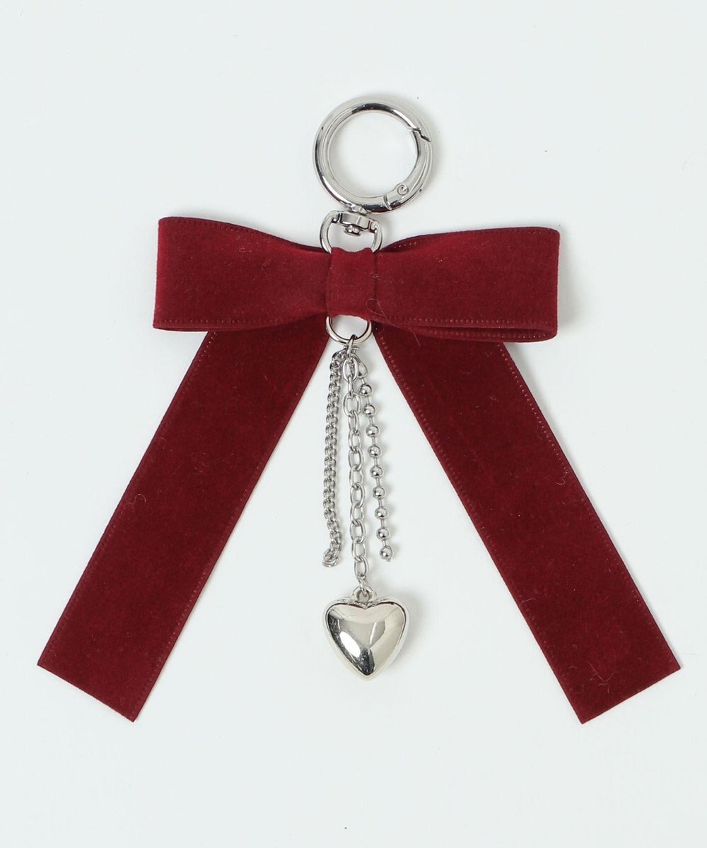 WEGO チャーム付きスクエアボストンバッグ 