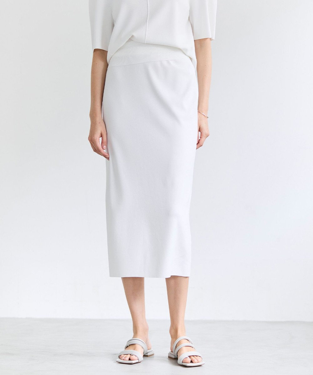 BEIGE， LAURA / ドライタッチ ストレッチニットスカート 