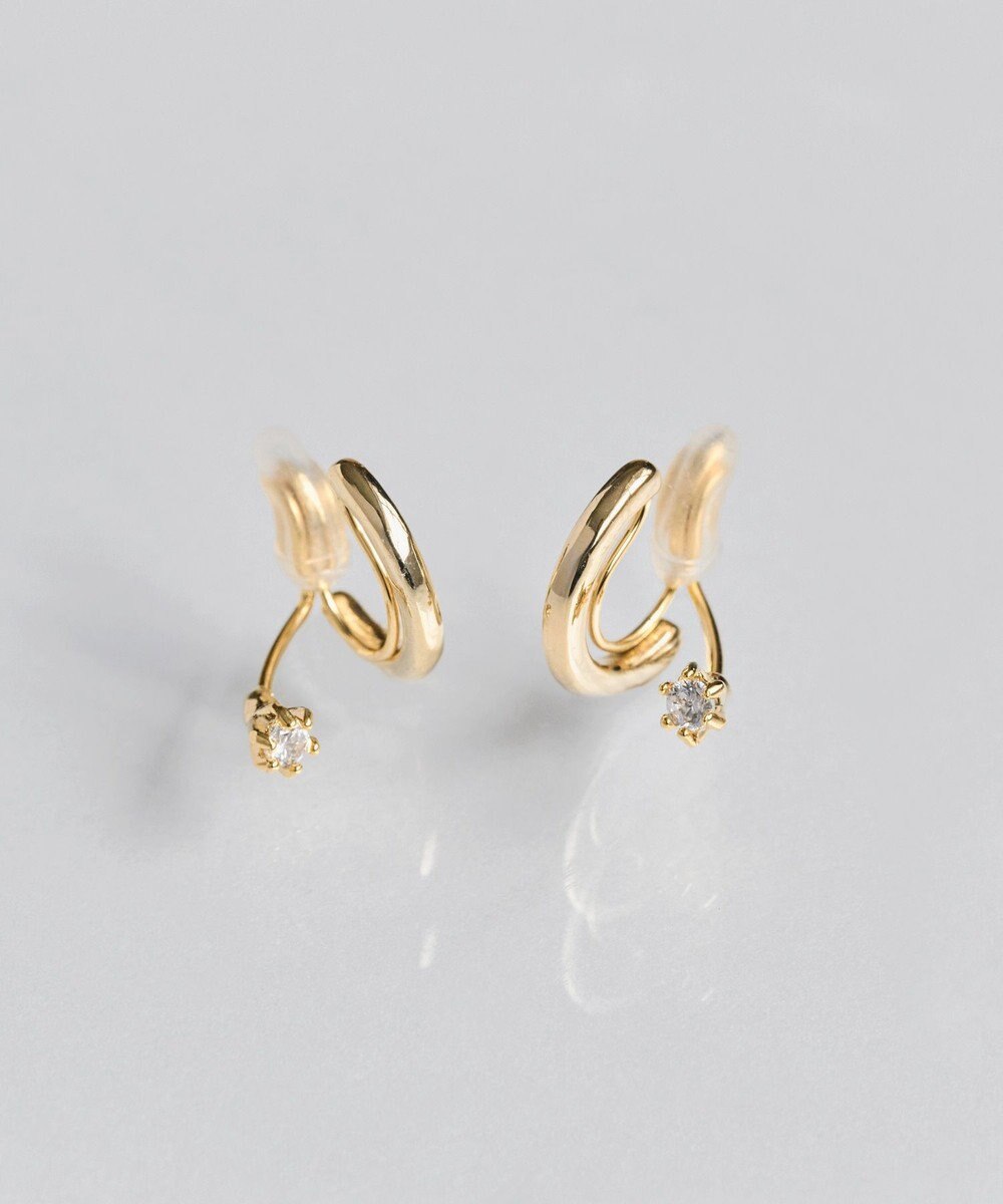 Phoebe 【金属アレルギー対応】【痛くないシリーズ】グレインメタルフロートライトフィットイヤリング 