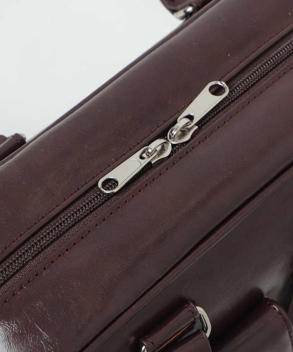 WEGO チャーム付きスクエアボストンバッグ 