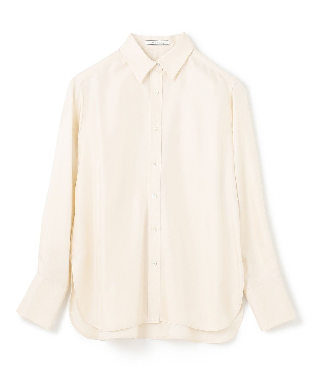 BEIGE， 【洗える】LISERONS / シルクシャツブラウス 