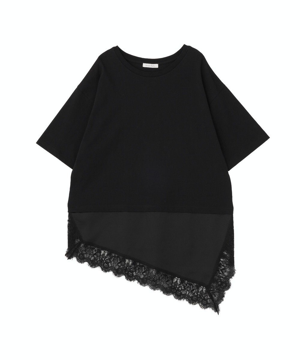 Green Parks レースドッキングＴシャツ 
