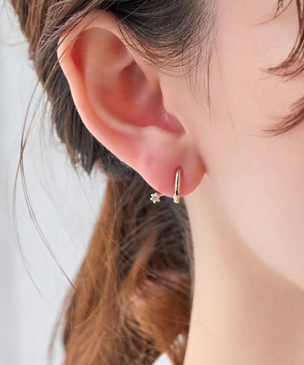 Phoebe 【金属アレルギー対応】【痛くないシリーズ】グレインメタルフロートライトフィットイヤリング 