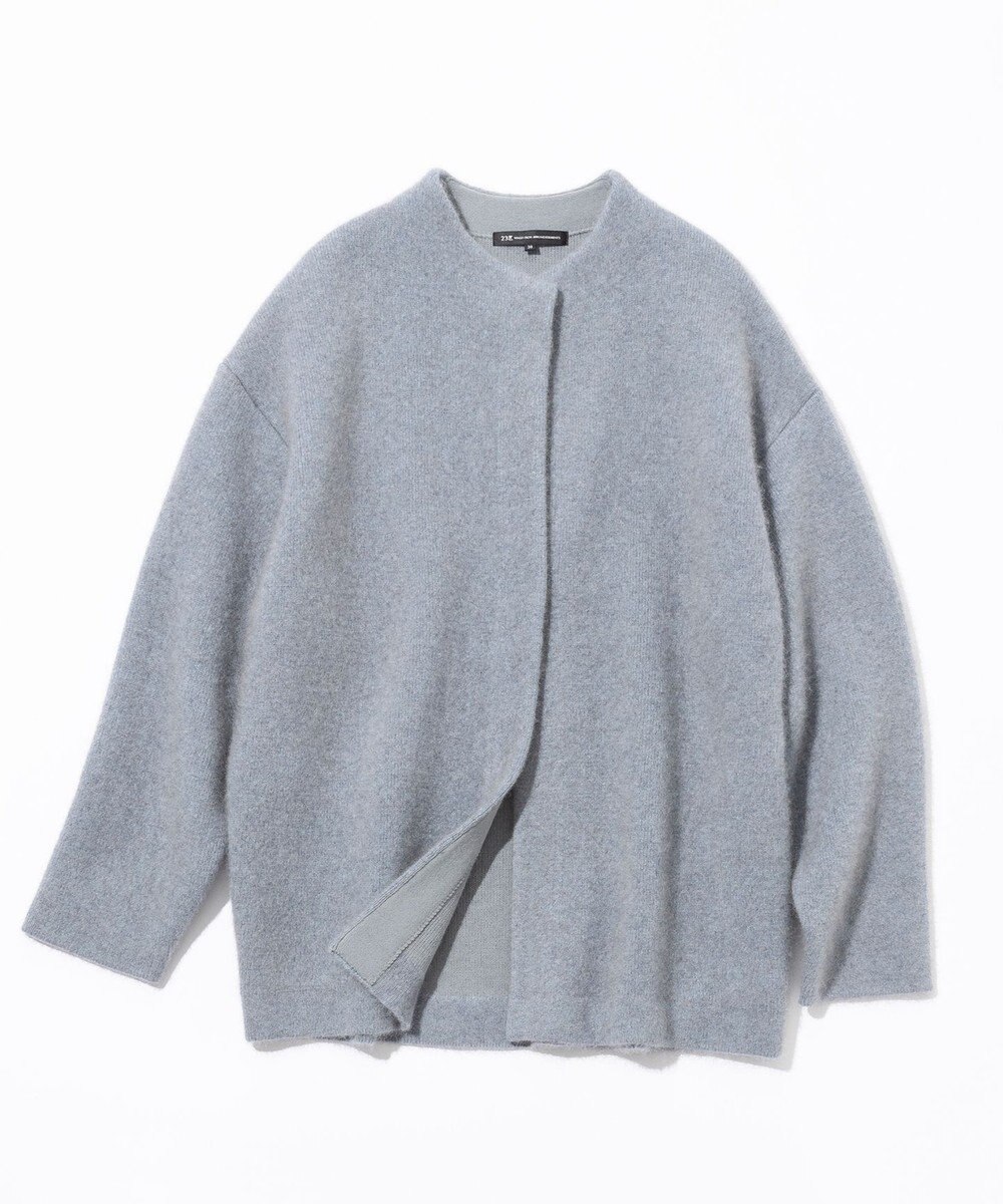 23区 S 【見上愛さん着用】ラクーンブレンドダブルフェイス ニット アウター 