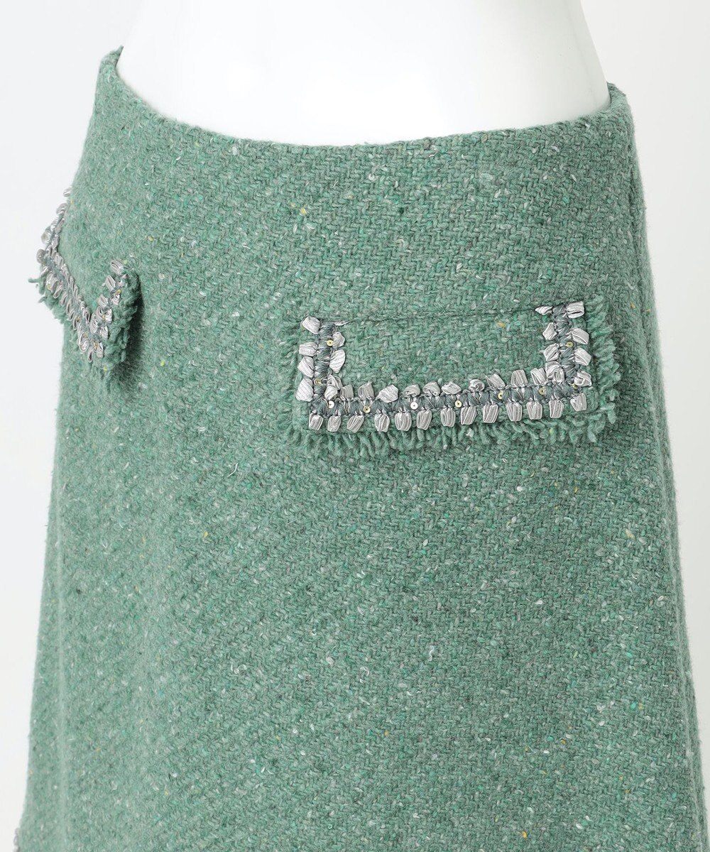 23区 【R(アール)】カラーツイード スカート 