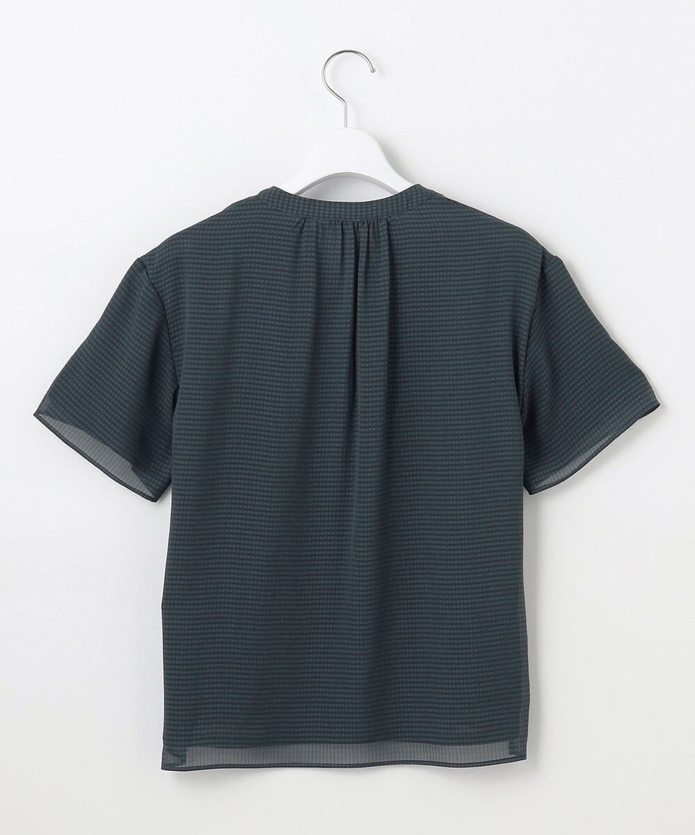 J.PRESS LADIES L 【速乾】サッカーチェック カットソー 