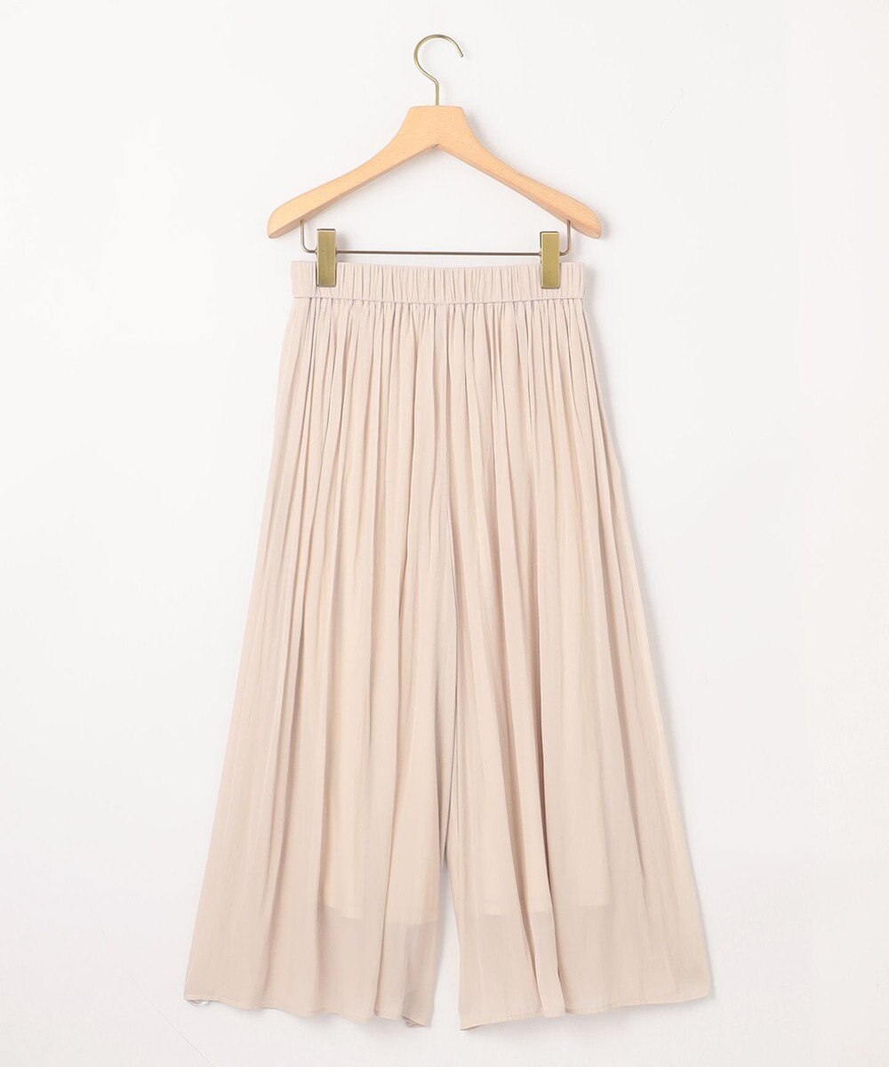 組曲 L 【WEB限定】シアープリーツライクシフォン パンツ 