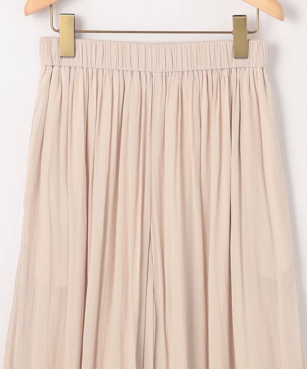 組曲 L 【WEB限定】シアープリーツライクシフォン パンツ 