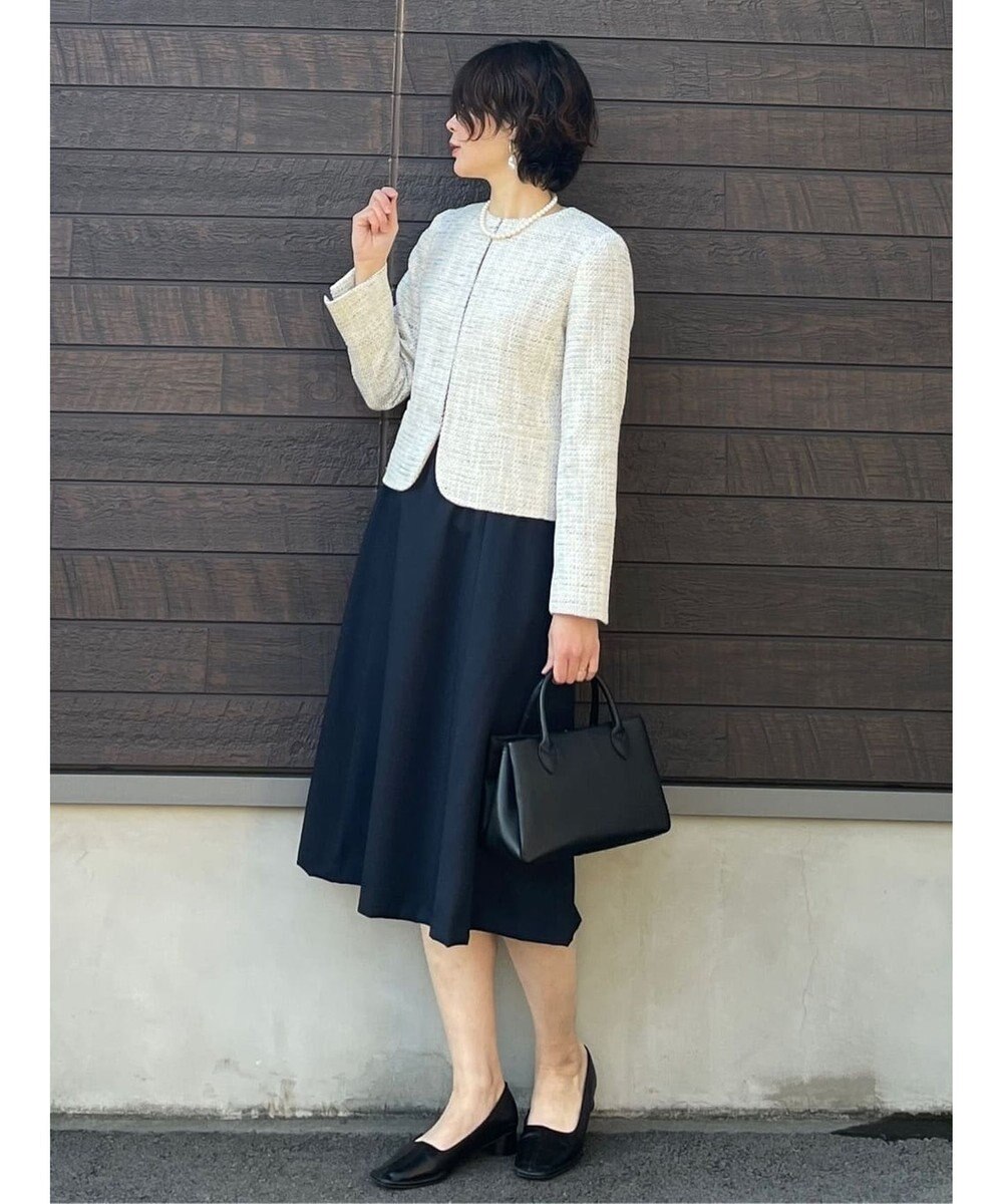 Green Parks ｅｆ－ｄｅ　ツィード調ノーカラージャケット 