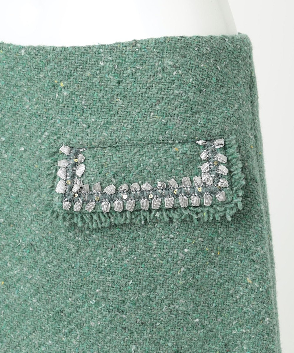 23区 【R(アール)】カラーツイード スカート 