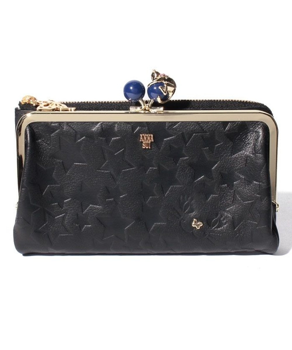 プレイングキャット 外口金ファスナー長財布 / ANNA SUI