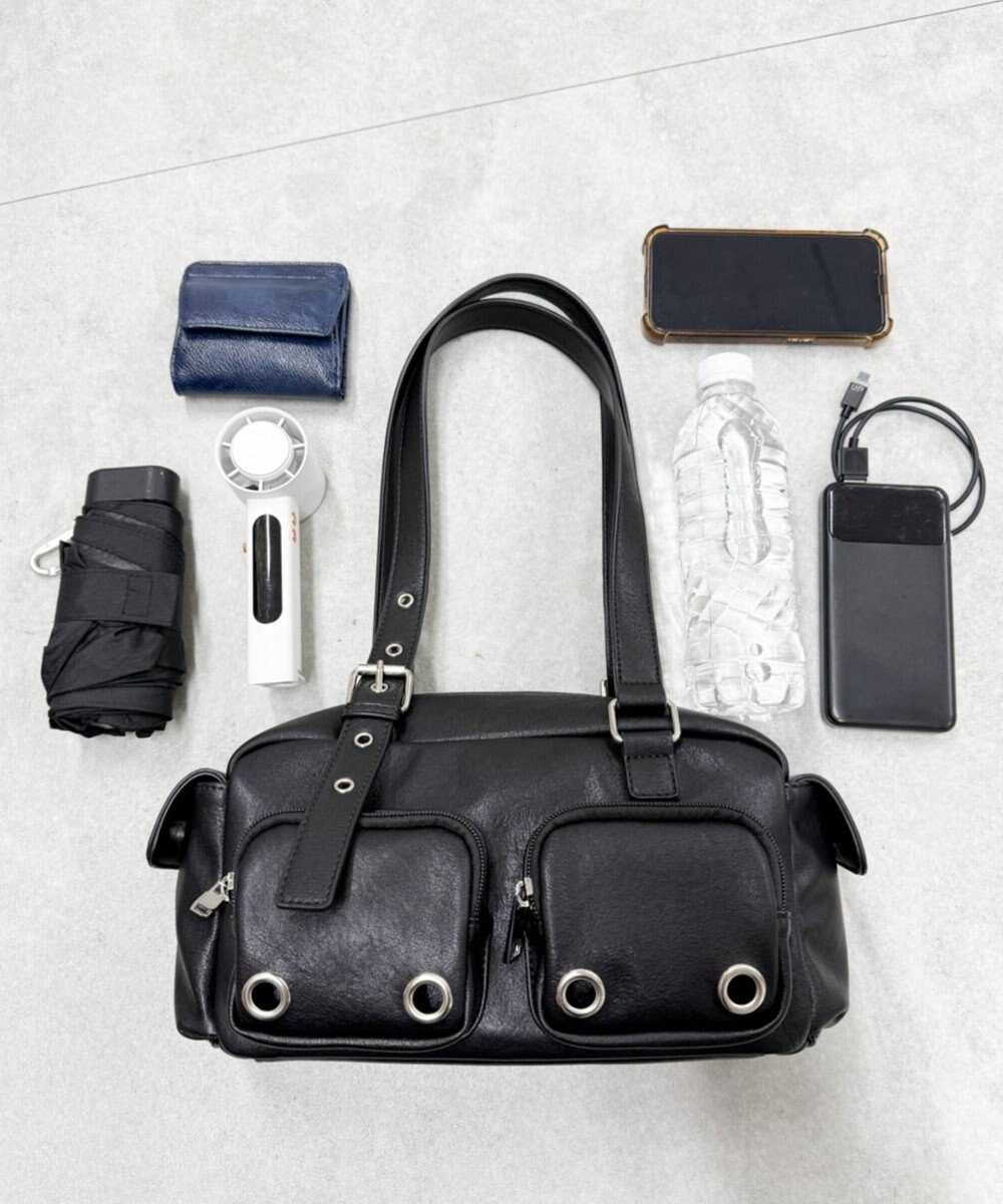 WEGO アイレットデザインボストンバッグ 