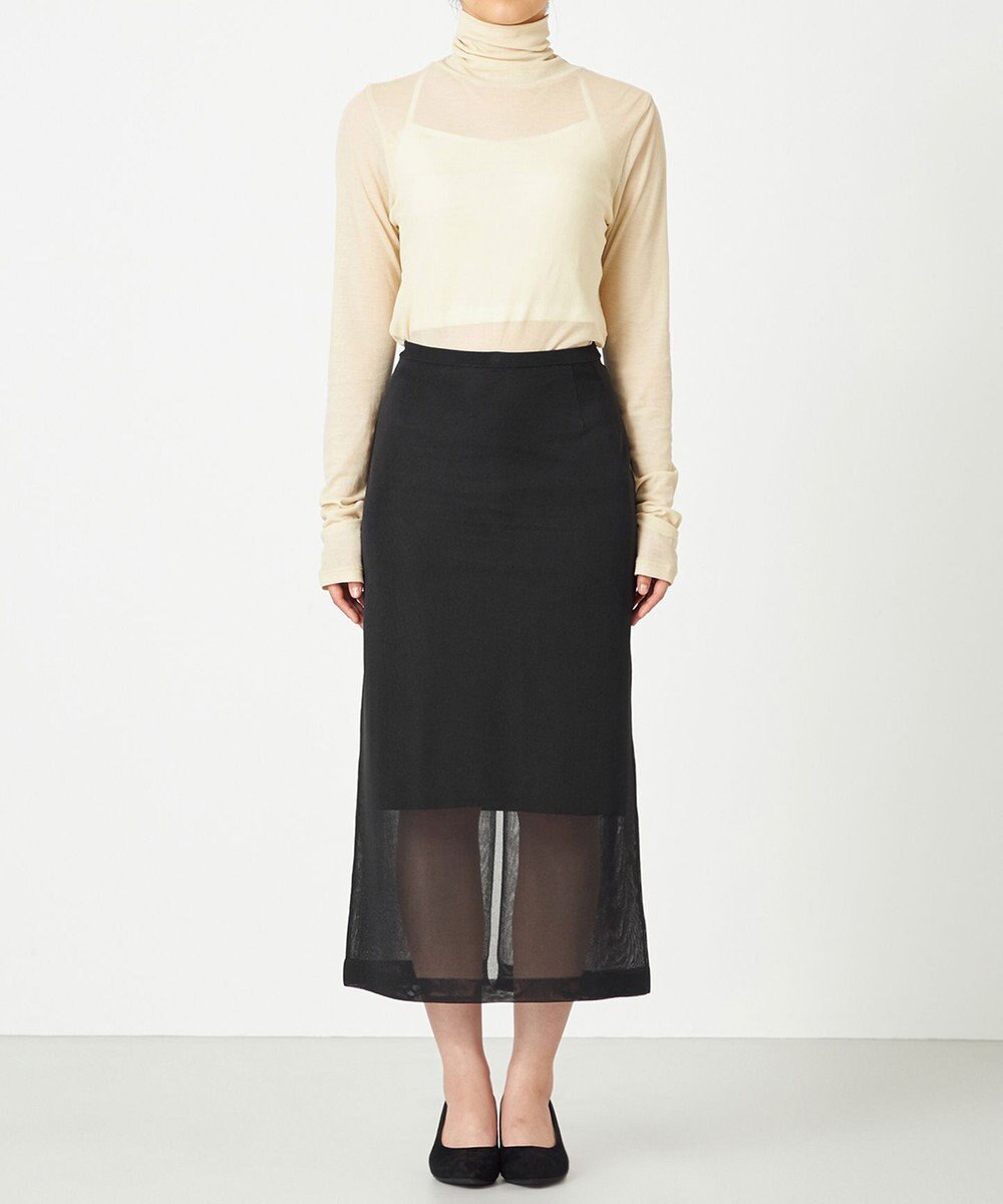 NAVE 【Nave・洗える】ツイストシアー タートルネックプルオーバー 