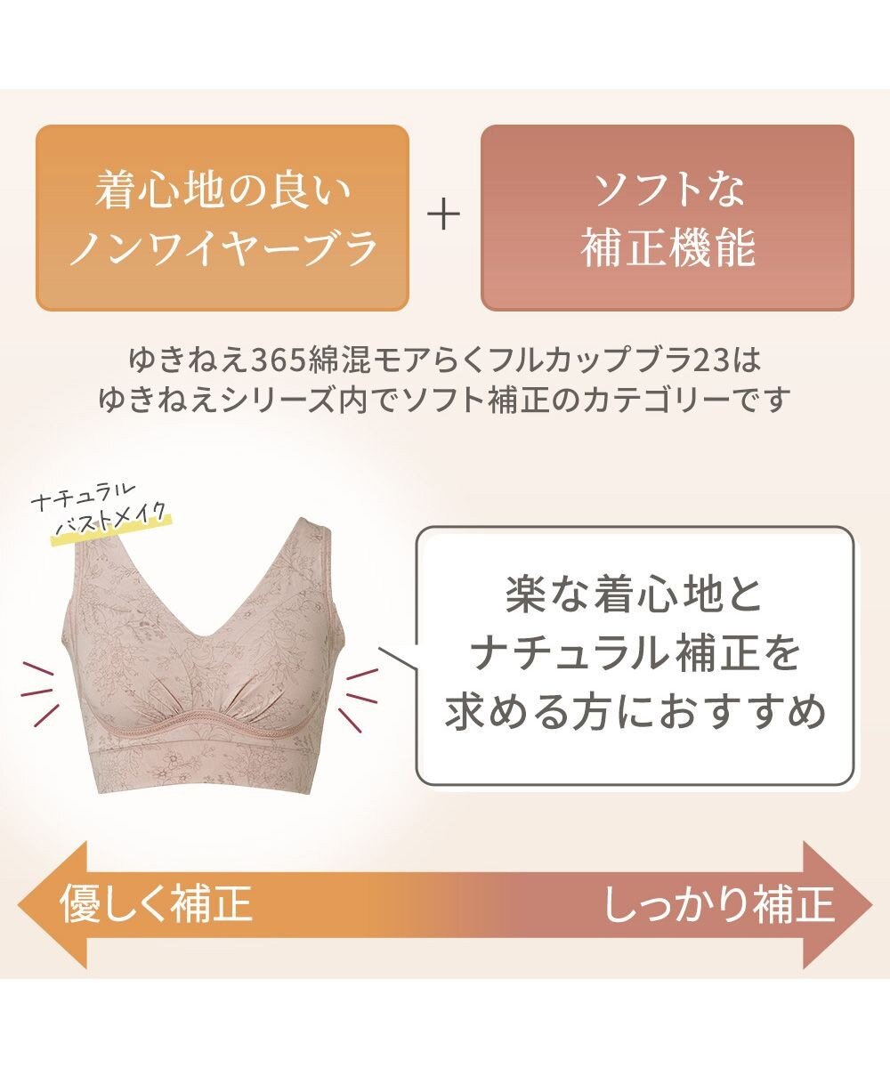 BRADELIS New York 【Yukine inc. 】ゆきねえ365綿混モアらくフルカップブラ23 