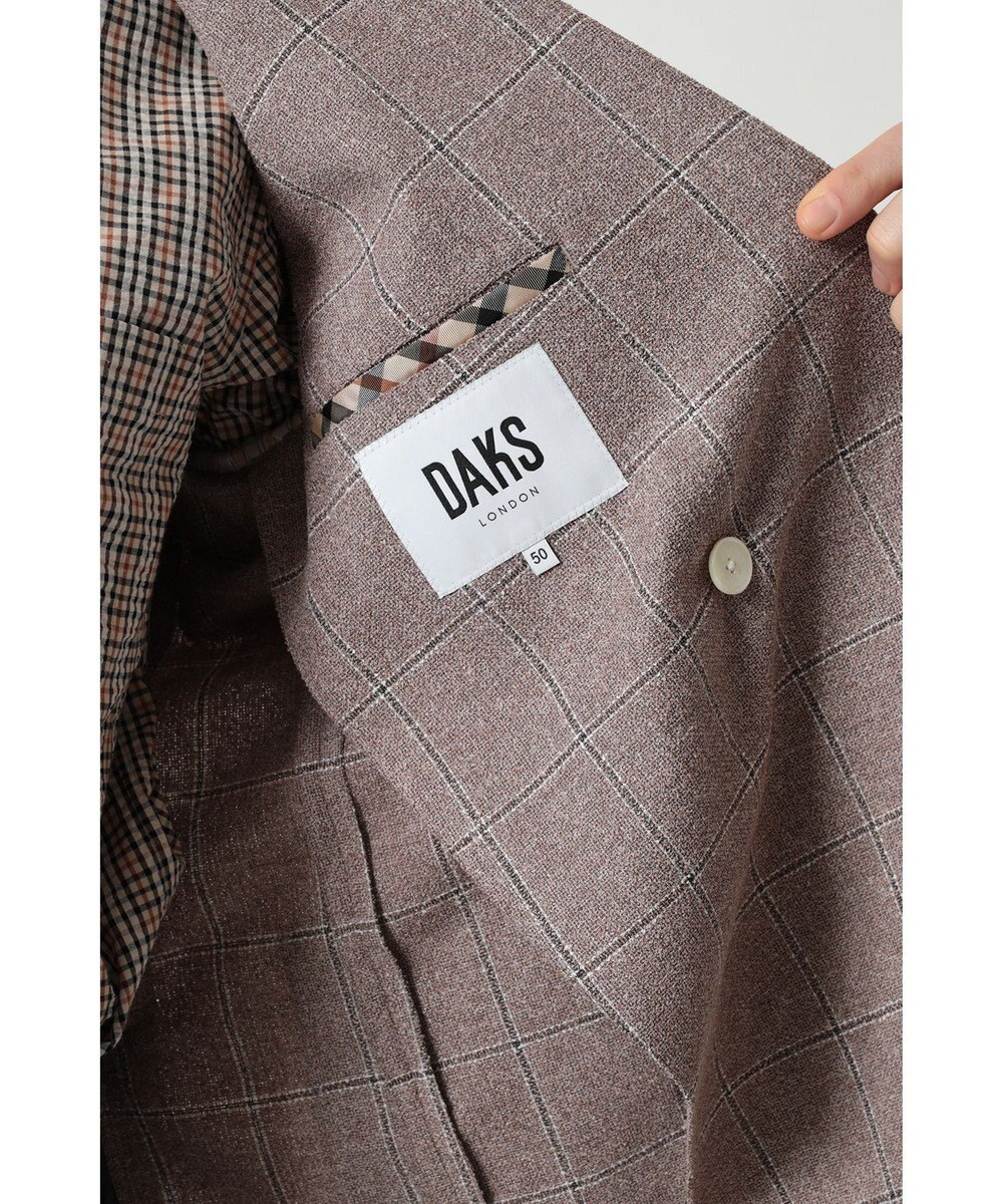 DAKS マイクロブークレーダブルブレストチェックジャケット 