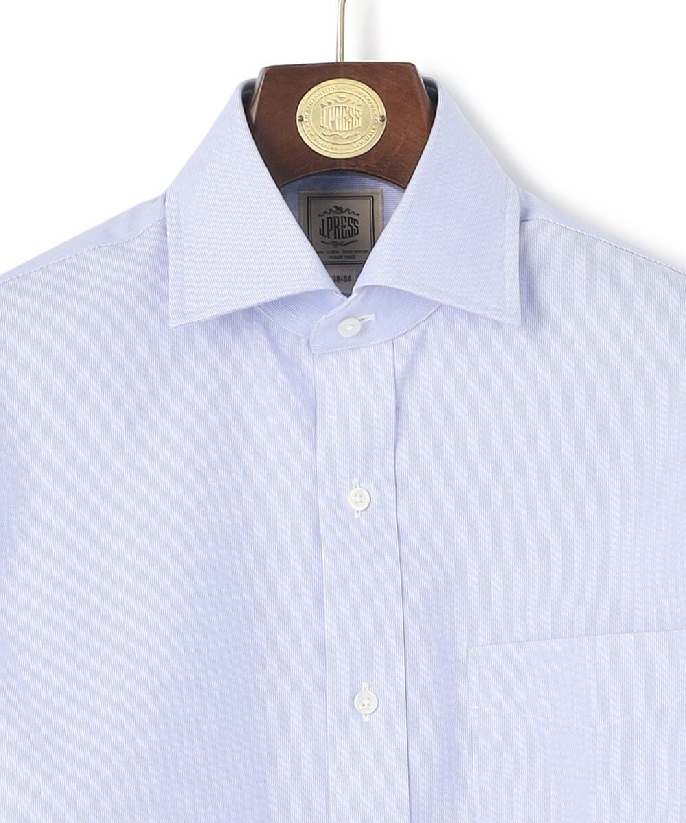 J.PRESS MEN 【Single Needle Tailoring / 形態安定】マイクロストライプ シャツ / ワイドカラー 