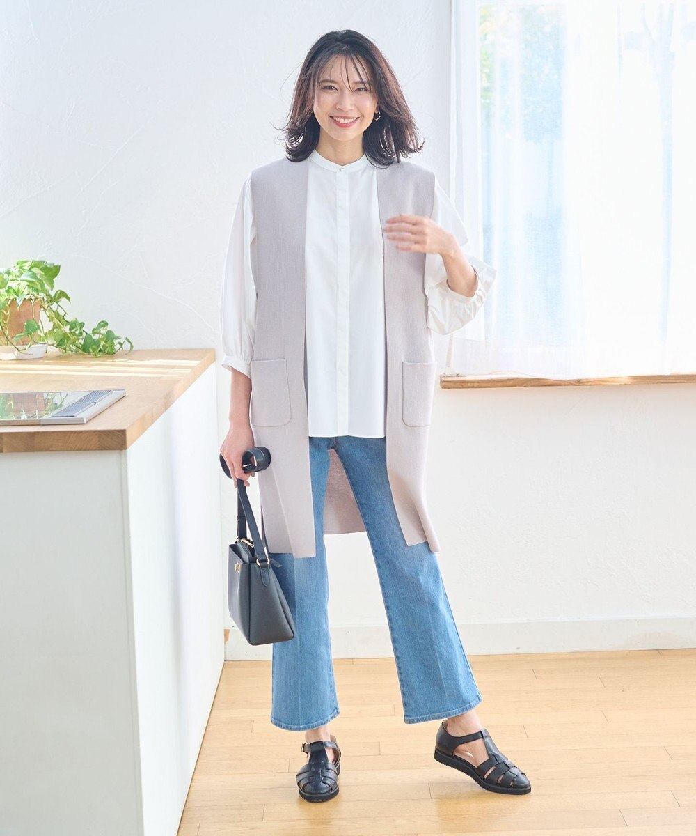 ANY 【UVカット・吸水速乾・抗菌防臭】バルーンスリーブブラウス 