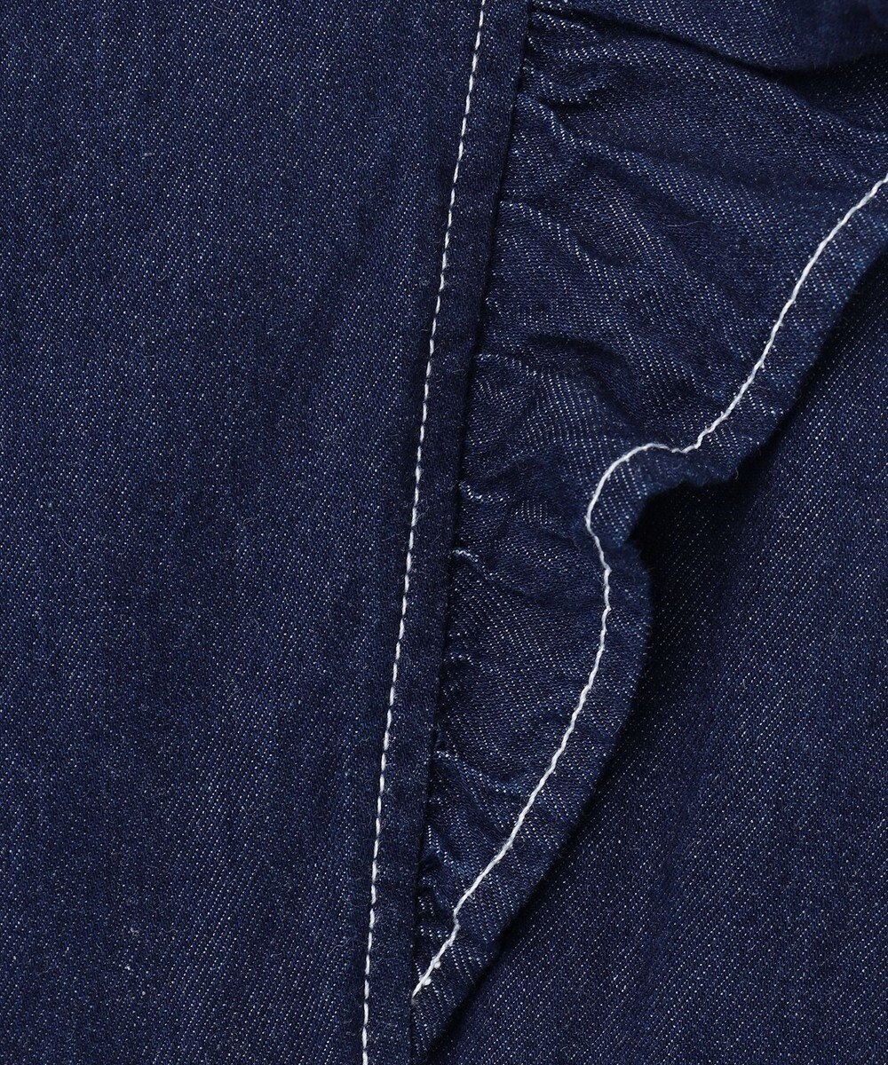 Feroux 【洗える】デニムミディ ワンピース 