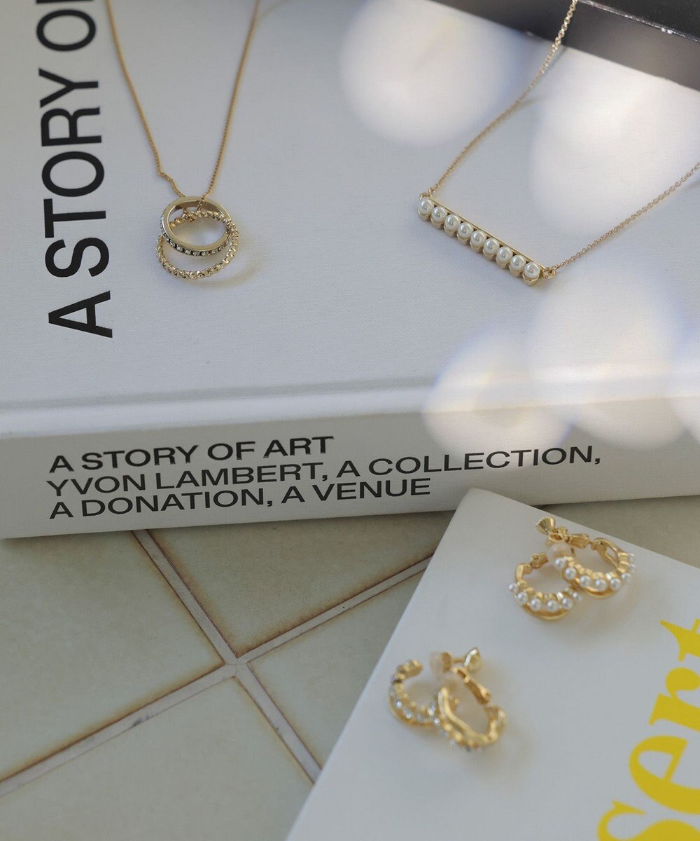 ANY SIS 2連フープ イヤリング 