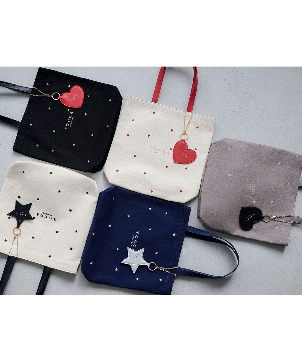 TOCCA 【鈴木ゆうかさん・chayさん着用】【WEB＆一部店舗限定・A4サイズ対応】LUCKY TWINKLE CANVASTOTE キャンバストートバッグ 