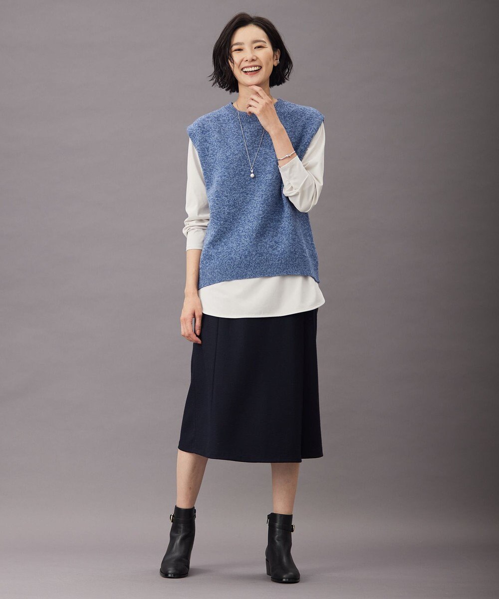 J.PRESS LADIES 【洗える】ウールスムース スカート 