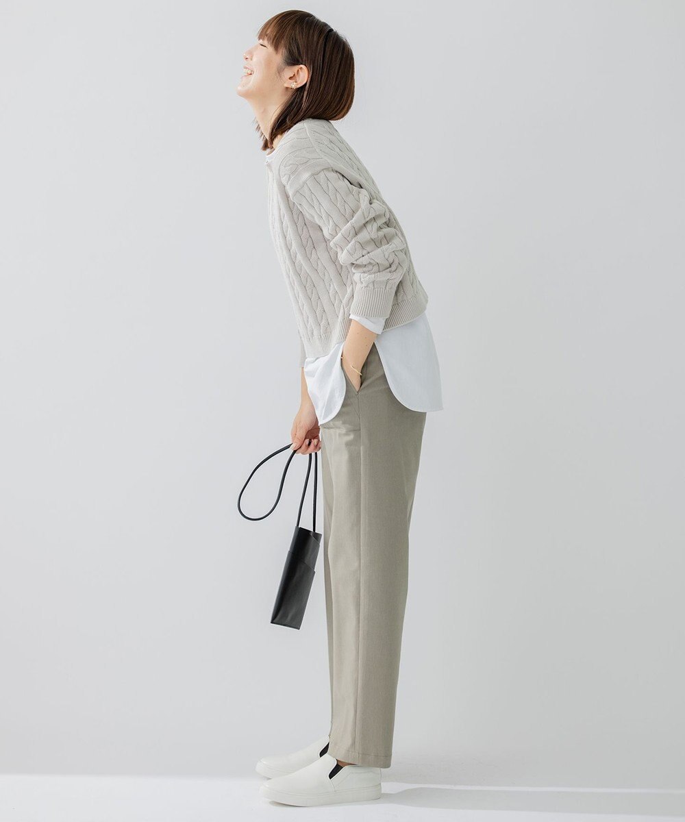 23区 【洗える】スラブツイルストレッチ ベイカー パンツ 