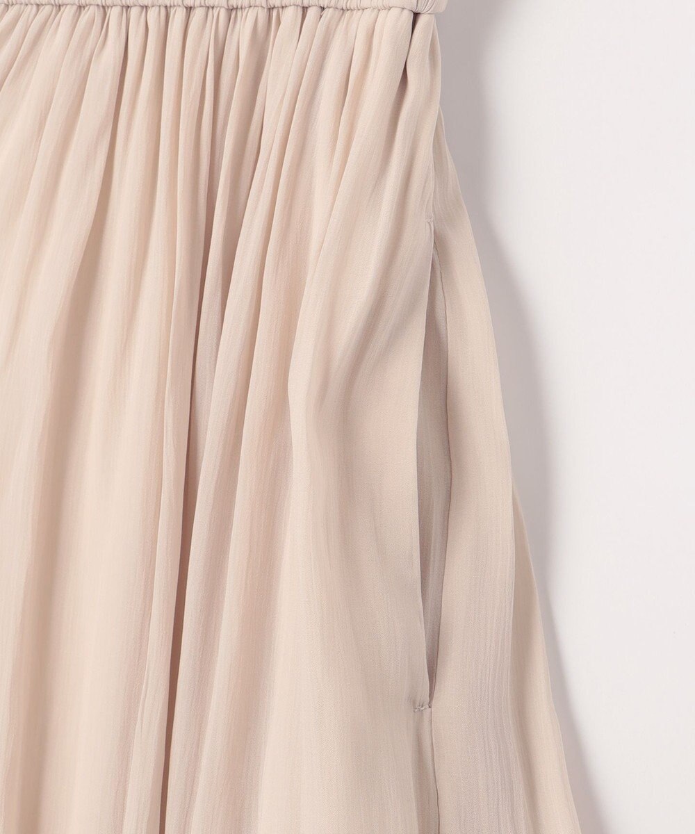 組曲 L 【WEB限定】シアープリーツライクシフォン パンツ 