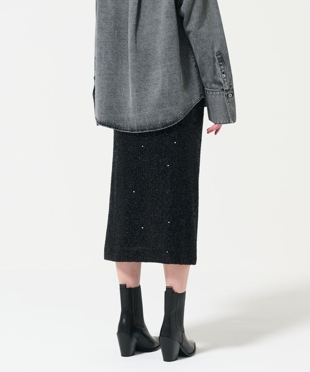 GRACE CONTINENTAL スパンコールタイトスカート 