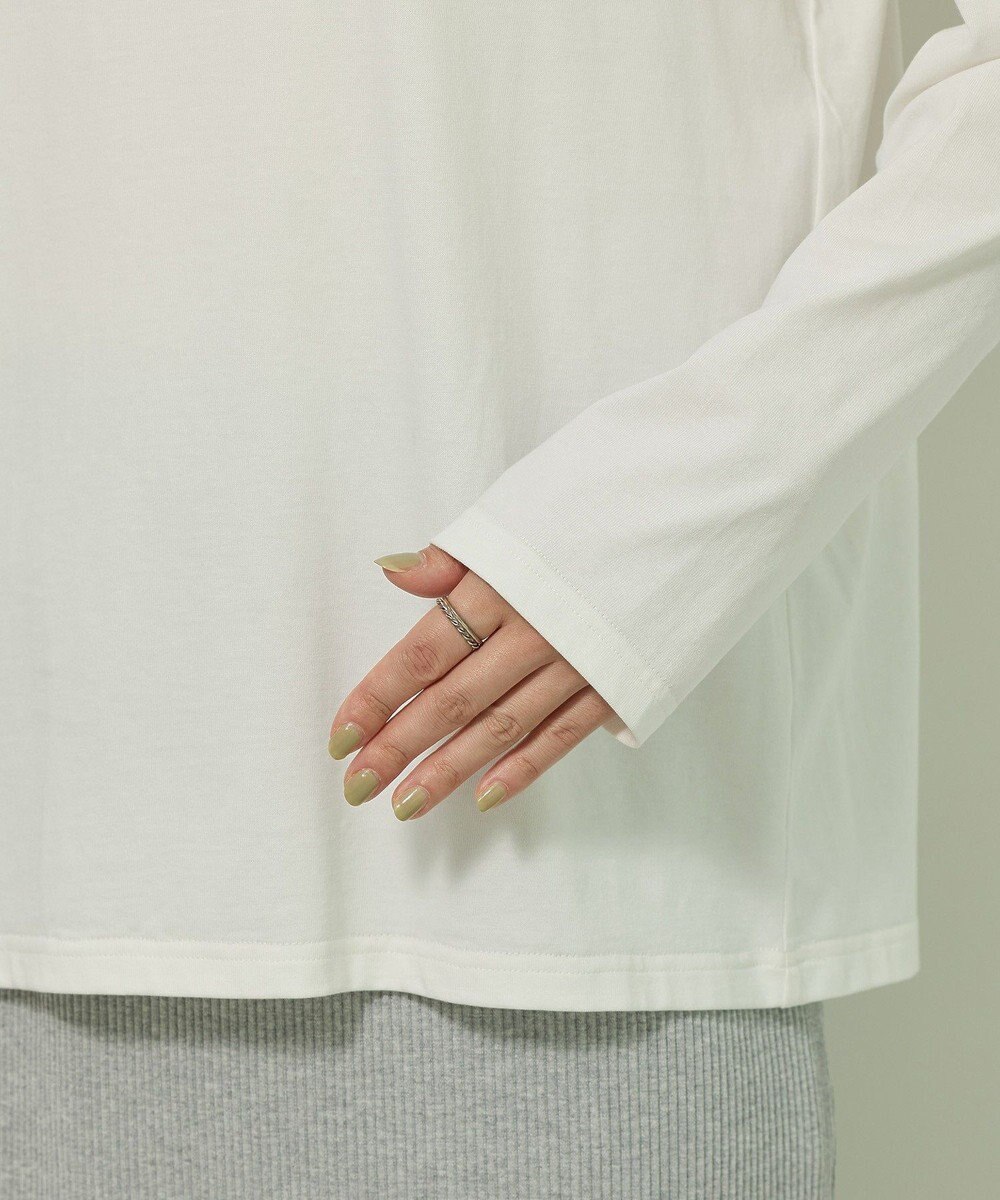 Green Parks キレイ目ロゴ長袖Ｔシャツ 