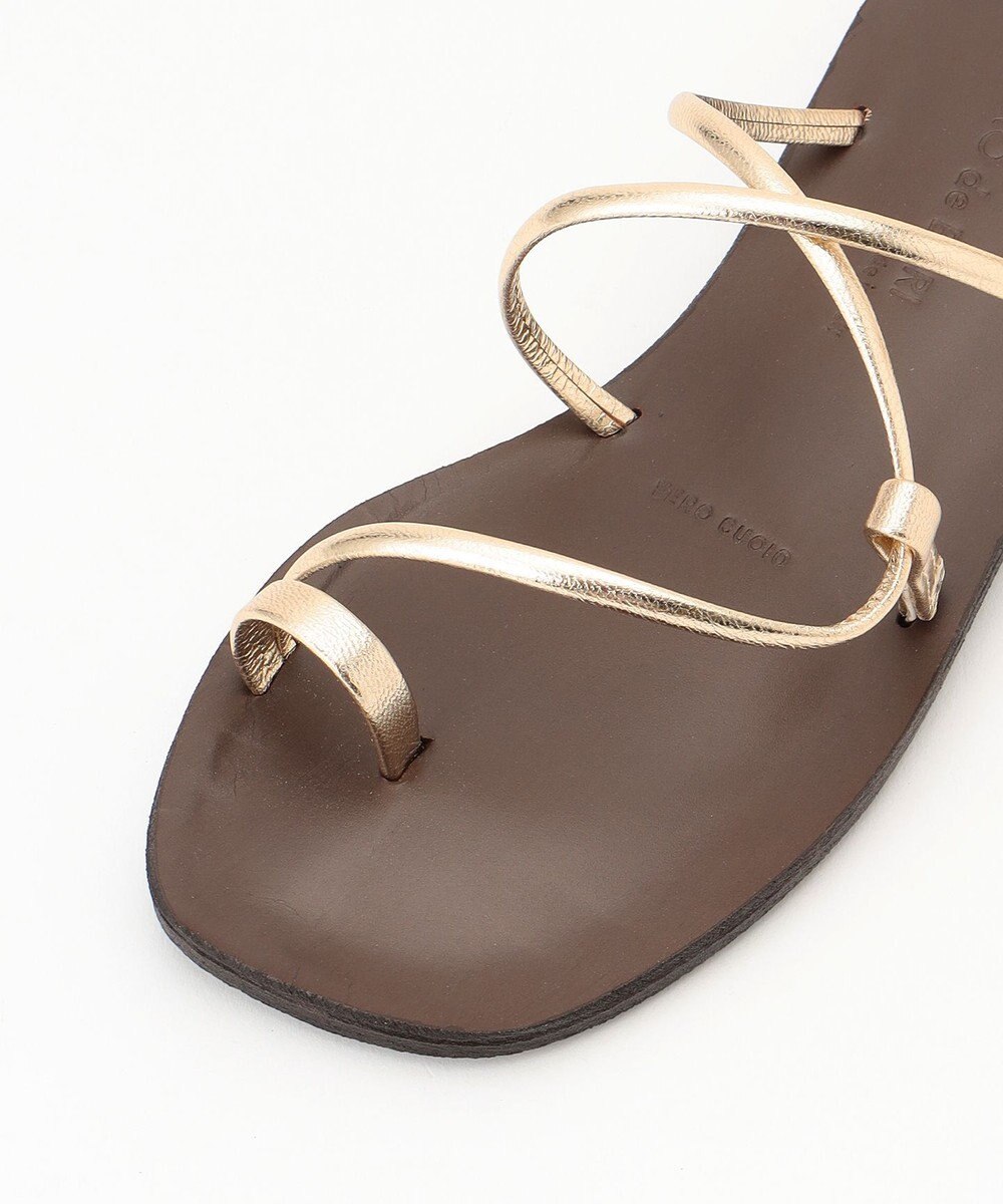 BEIGE， MAURO de BARI / レザーサンダル 