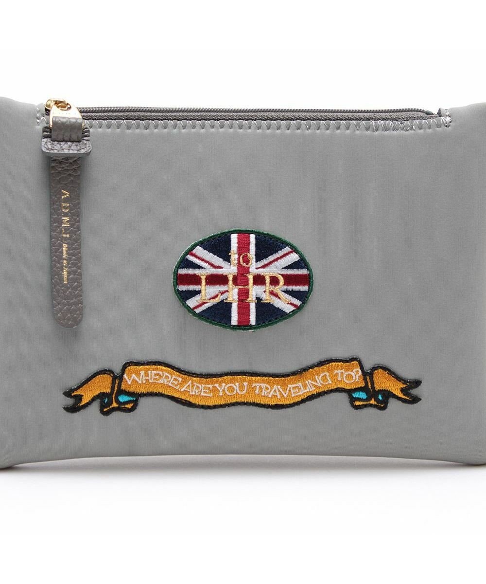 A.D.M.J. 【魔法の様に軽い】マジックライト/コード刺しゅうフラットポーチ2セット(S・LL) 