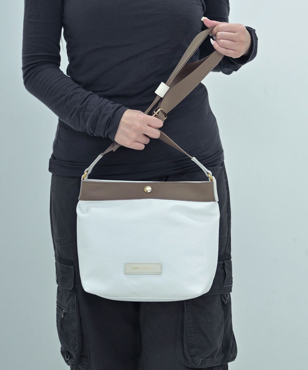Hekhèr Le Style de Vie 新色追加【日本製】PUコートコットンキャンバス ショルダーバッグ 