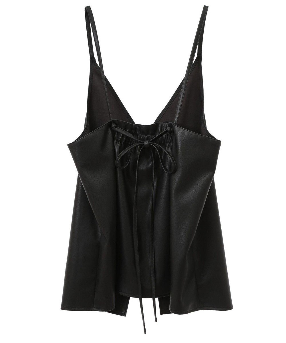 Green Parks フェイクレザーキャミベスト 