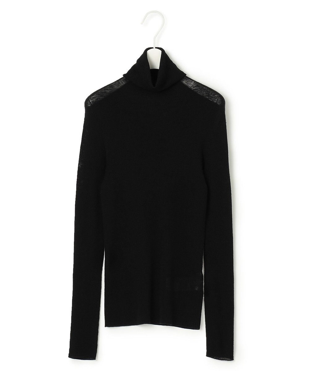 ICB 【洗える】シアーウール タートルニット 