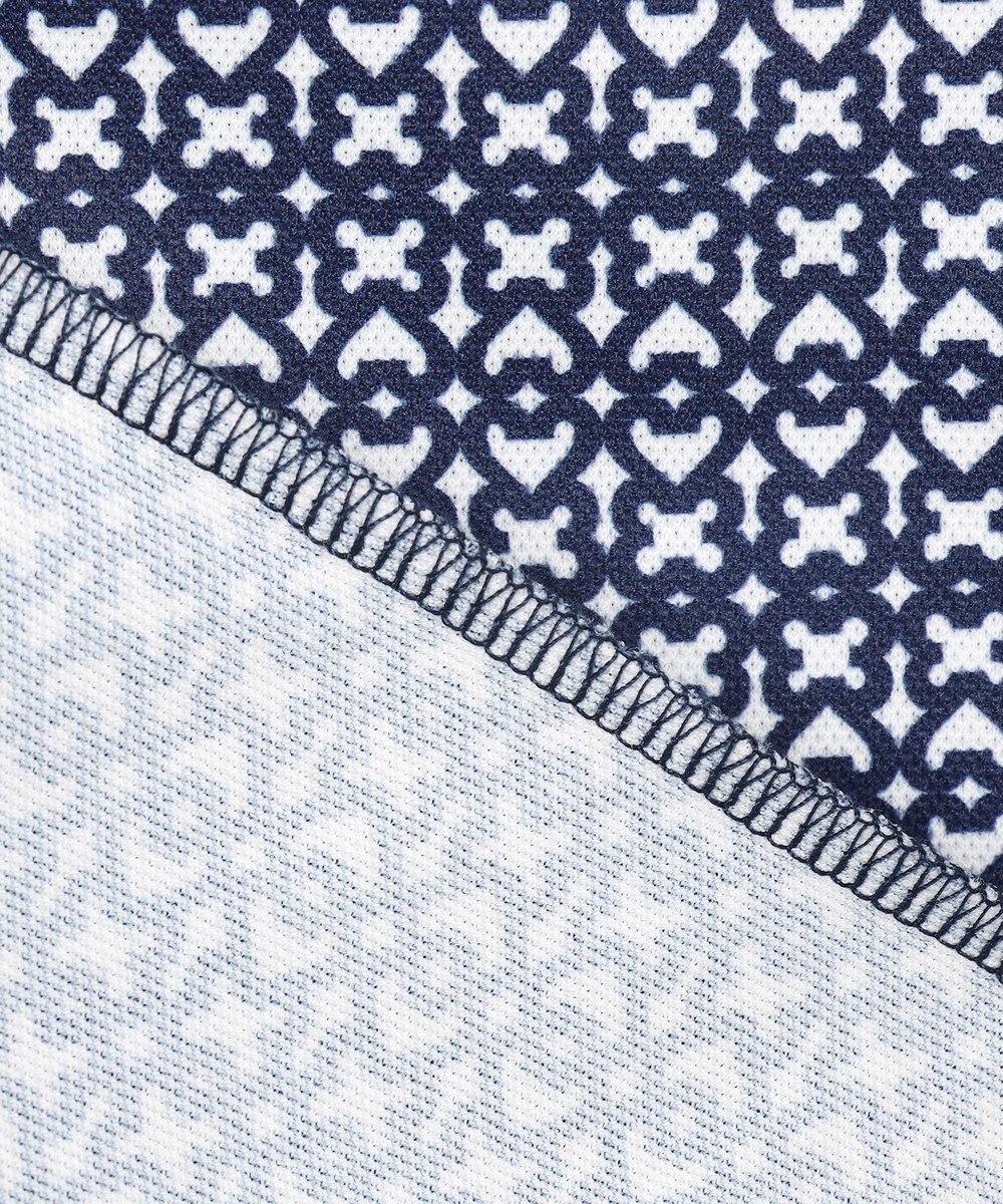 23区GOLF 【WOMEN】モノグラム柄 ハーフジップカットソー 