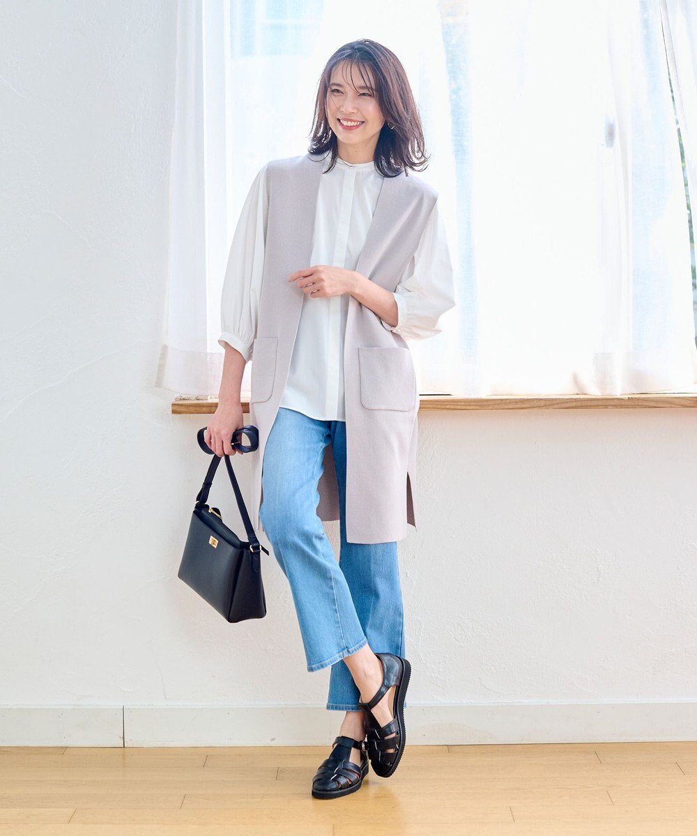 ANY 【UVカット・吸水速乾・抗菌防臭】バルーンスリーブブラウス 