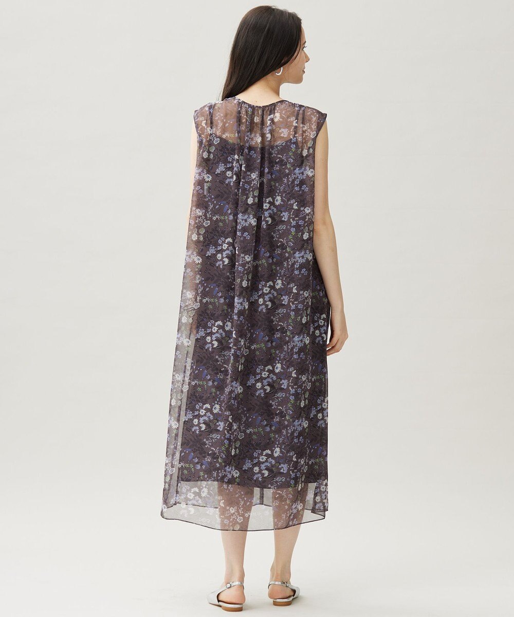 自由区 L 【カタログ掲載・洗える】ボタニカルフラワープリント ワンピース 