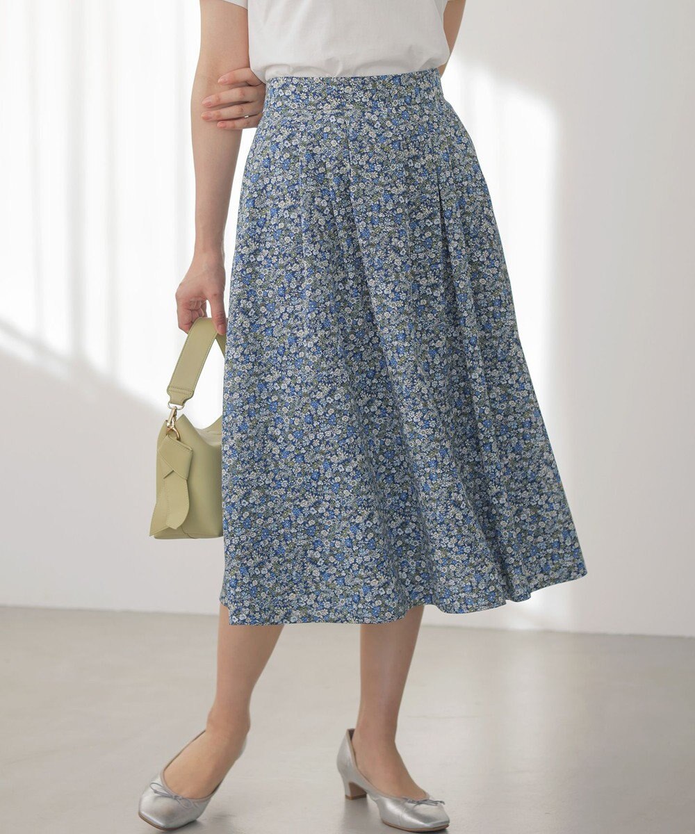 組曲 L 【先行予約・WEB限定】フラワーガーデンプリント スカート 