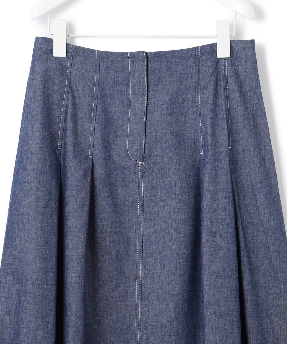 ICB L 【洗える】PlaX コットンソフトデニムスカート 