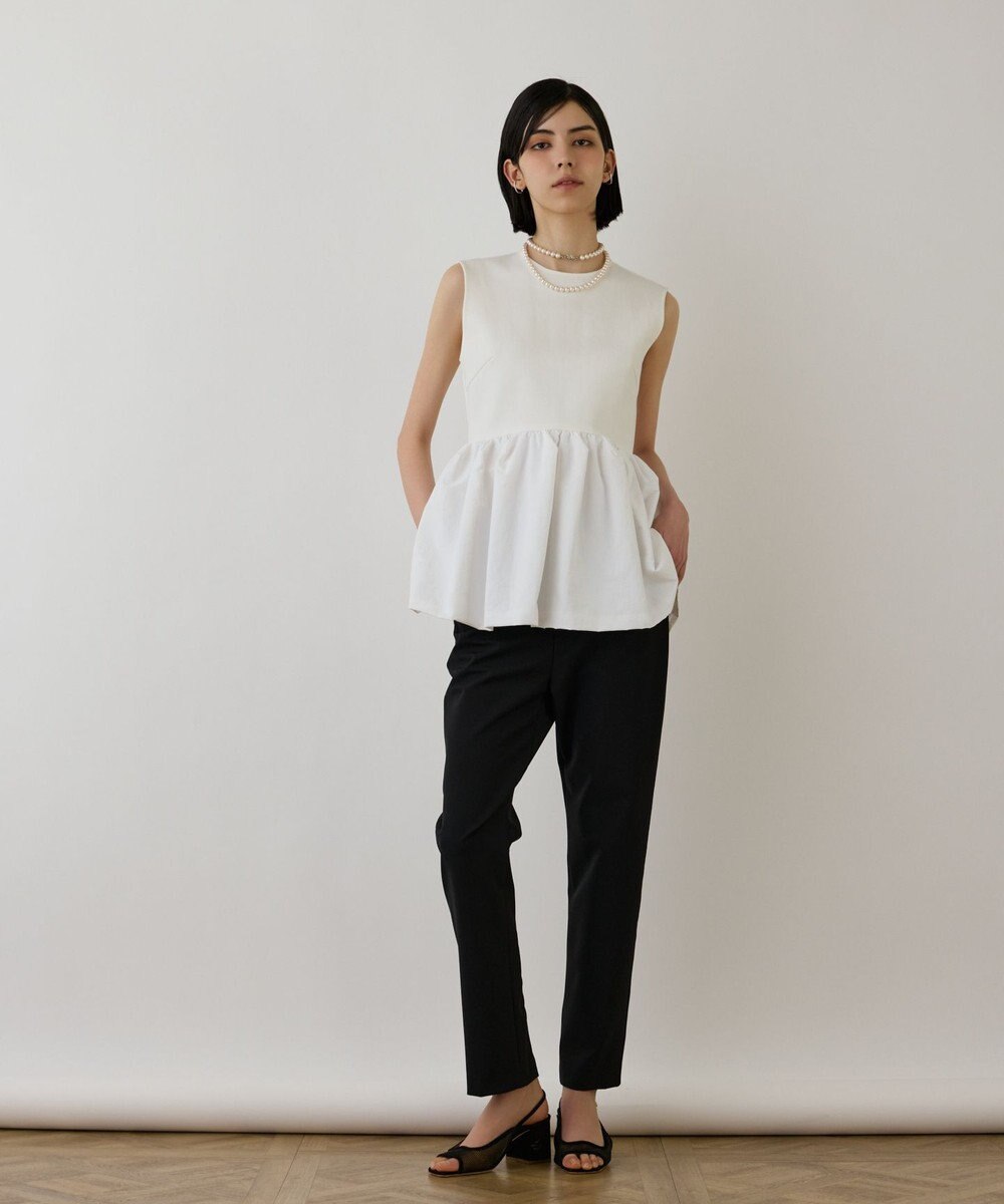 GRACE CONTINENTAL タフタペプラムトップ 