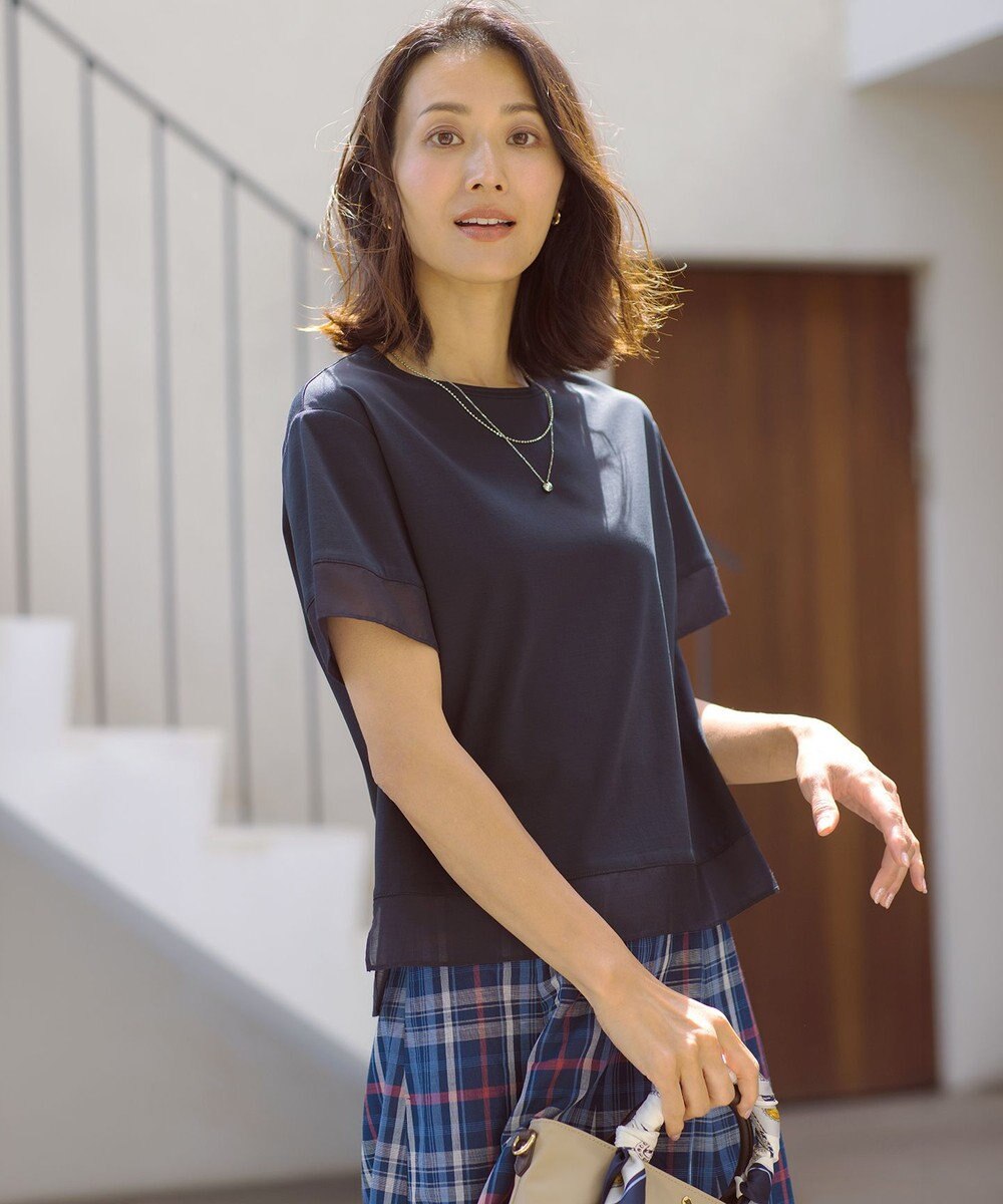 J.PRESS LADIES 【着こなしのポイントに】ドロップ 2連 ネックレス 
